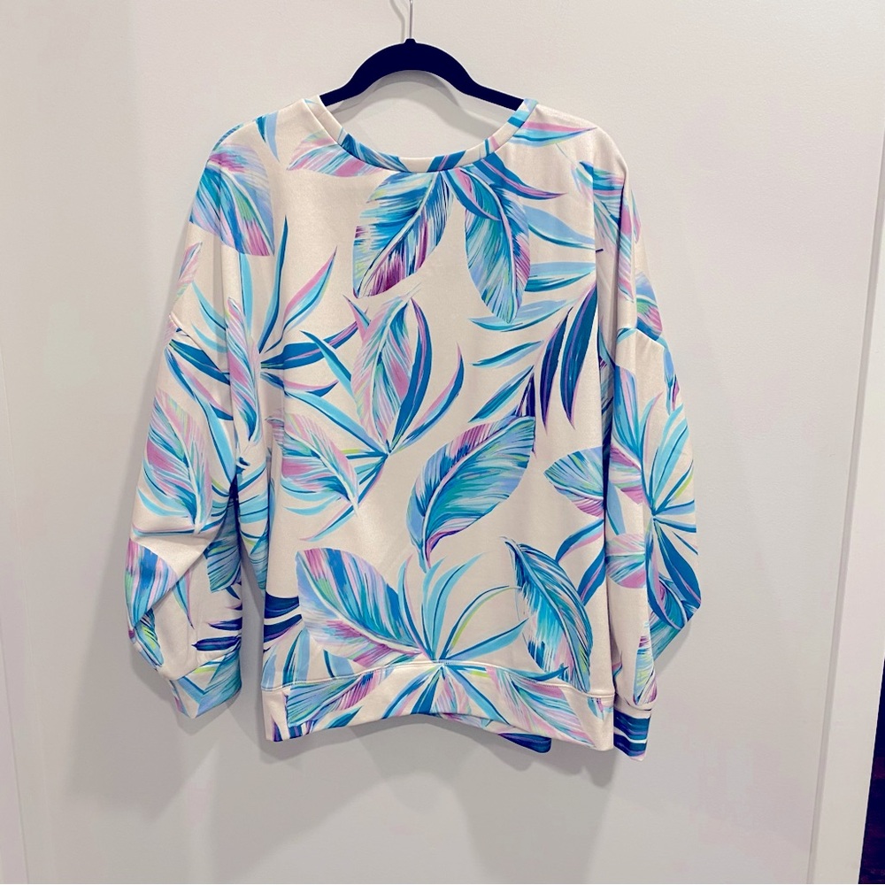 Torrid Pretty Summer Leaves Sweatshirt - Size 2